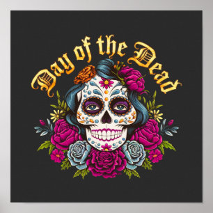 Poster Jour des Morts : Célébrez Dia de Los Muertos