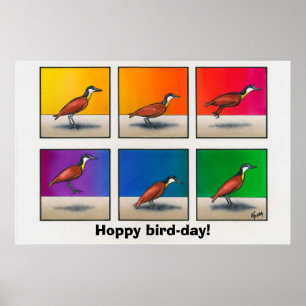 Poster Jour des oiseaux chanceux !