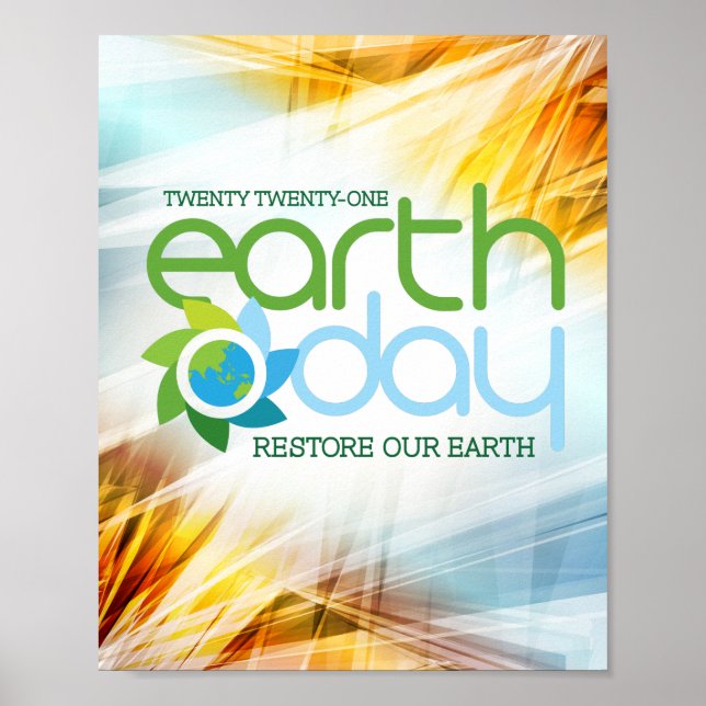 Poster Jour des terres 2021 - Restaurer Notre Bouton Terr (Devant)