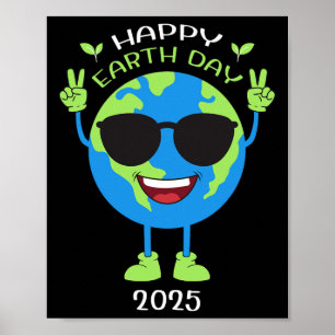 Poster Jour des terres 2025 Jour des terres amusant Anniv