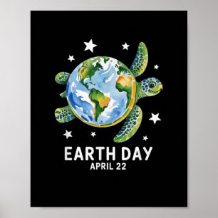 Poster Jour des terres 2025 Restaurer La Tortue de la Ter