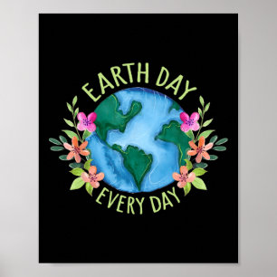 Poster Jour des terres de jour Rétro De l'environnement C