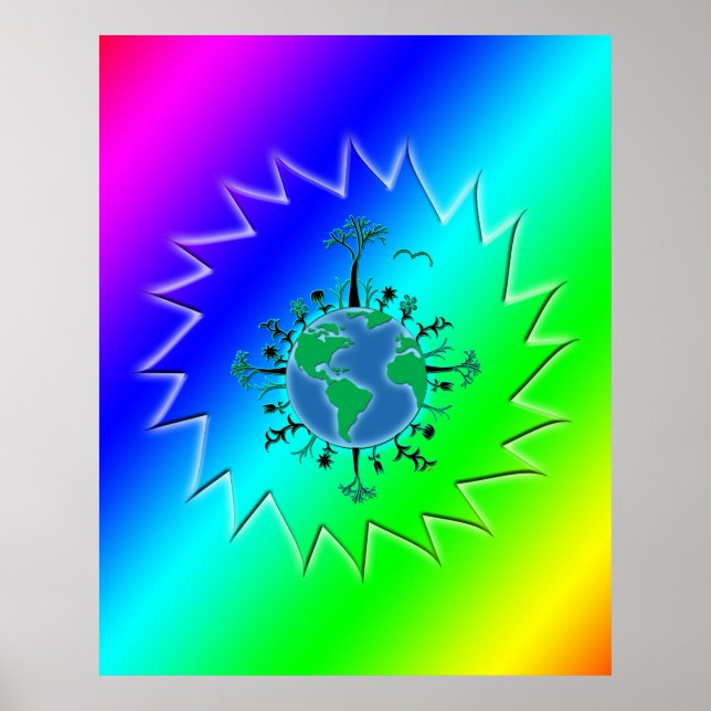 Poster Jour des terres ~ Éclatement (Devant)