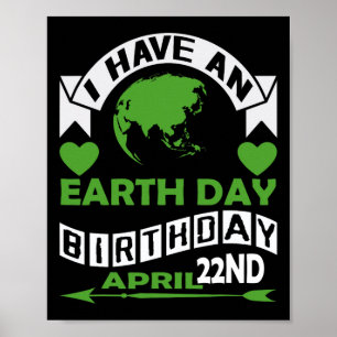 Poster Jour des terres Est Mon Anniversaire Pro Environme