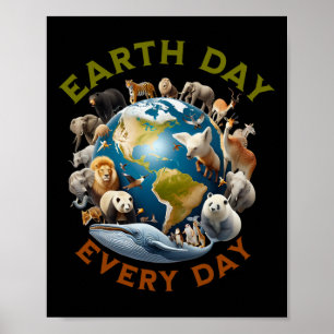 Poster Jour des terres Jour des terres mignon 2025 Hommes
