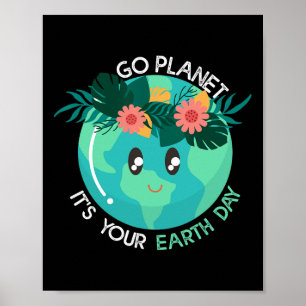 Poster Jour des terres Restaurer Terre Nature Planète Met