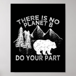 Poster Jour des terres Sauvez La Planète Il N'Y A Pas De