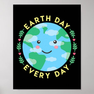 Poster Jour des terres Tous Les Jours Aimer L'Environneme