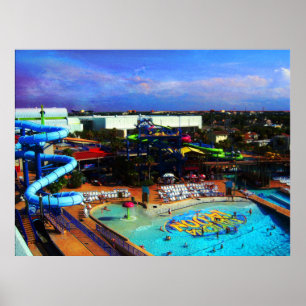 Poster Jour d'été au Waterpark à Tropical Daytona Beach