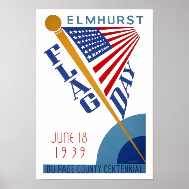 Poster Jour du drapeau (Devant)