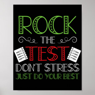 Poster Jour Faites votre meilleur État Test Enseignant Ga