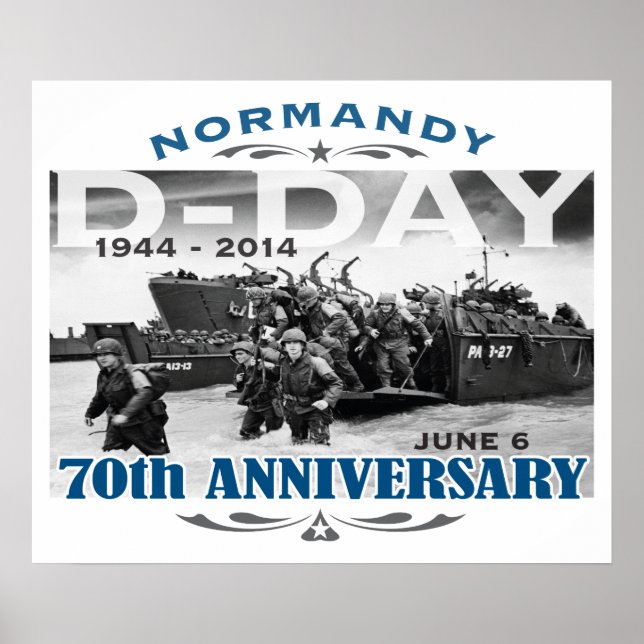 Poster Jour J 70e anniversaire Bataille de Normandie (Devant)