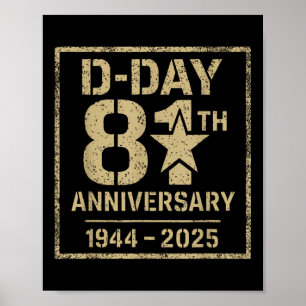 Poster Jour J 81e anniversaire 2025 Omaha Beach Memorial