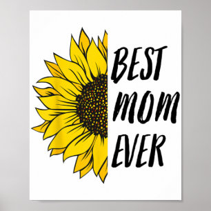 Poster Jour Meilleure Maman Jamais De Fille Fils Maman En