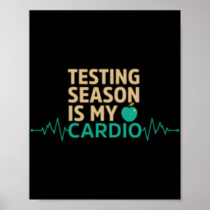 Poster Jour Pour Les Tests D'Enseignants La Saison Est Mo