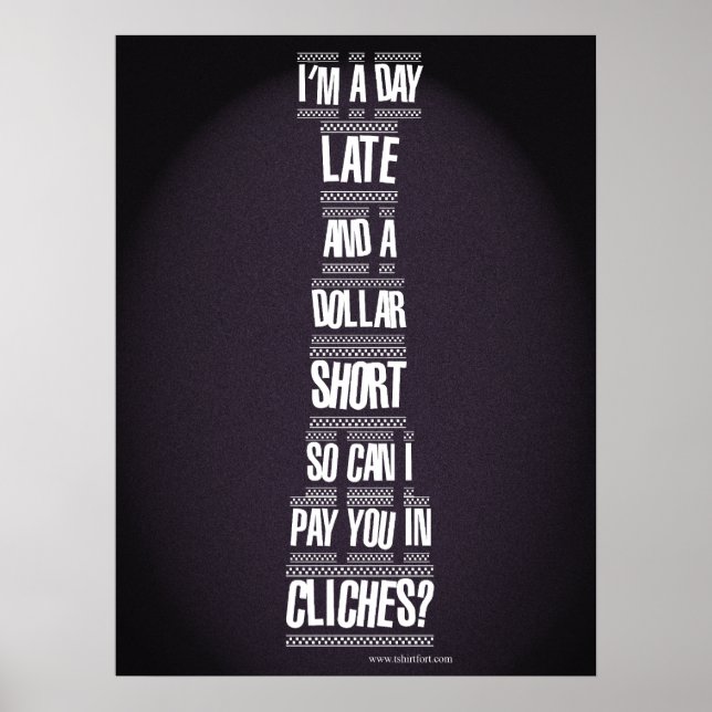 Poster Jour tard et un dollar court (Devant)