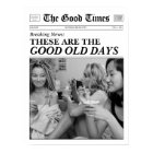 Journal personnalisé Imprimer 'Le bon vieux temps'