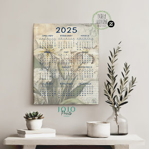 Poster Journal Vintage floral Junk 2025