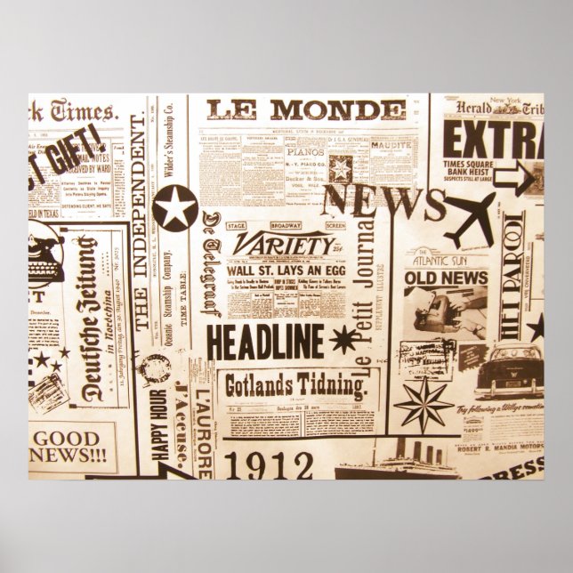 Poster Journaux (Devant)