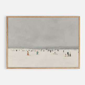 Poster Journée à la plage. Vintage