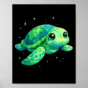 Poster Journée de la Terre 2026 art tortue marine 