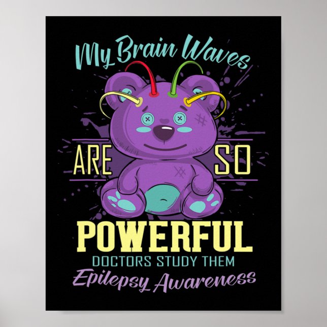 Poster Journée de sensibilisation à l'épilepsie Ours pour (Devant)