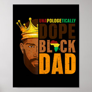 Poster Journée des pères afro-américains noirs drogues F