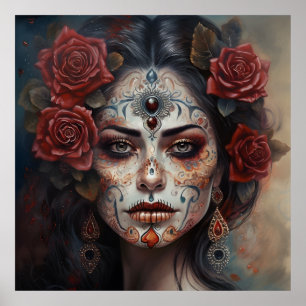 Poster Journée Dia de los Muertos de l'Art Morte
