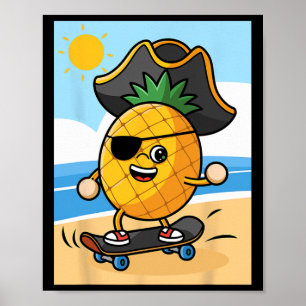 Poster Journée drôle de parler comme un pirate - Ananas d