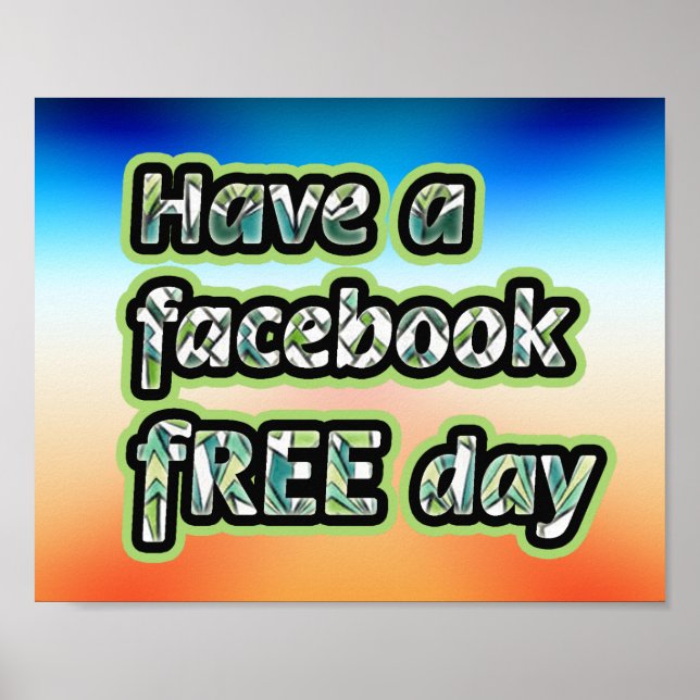 Poster Journée Facebook libre (Devant)