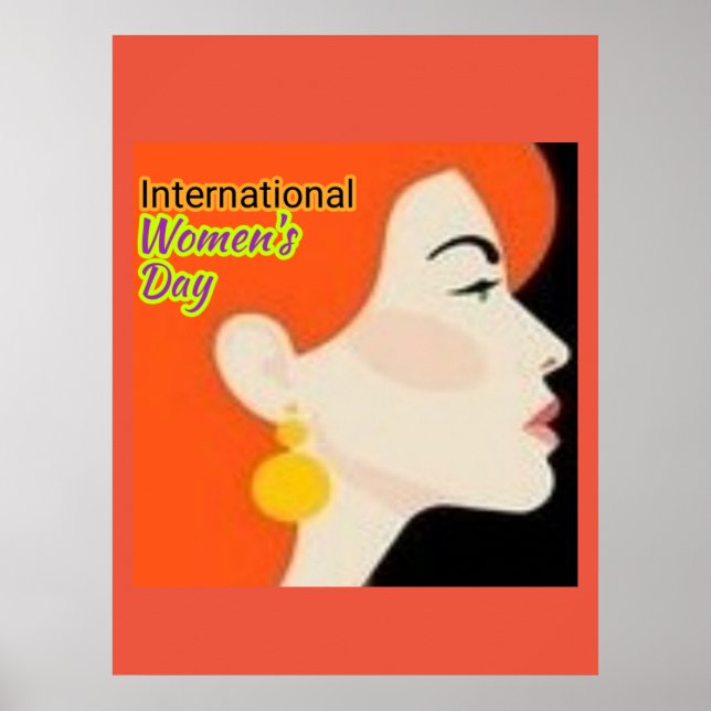 Poster Journée internationale de la femme. (Devant)