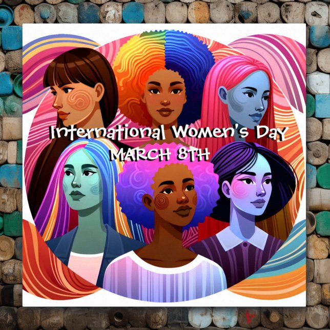 Poster Journée internationale de la femme | Célébrer l'ég (Créateur téléchargé)