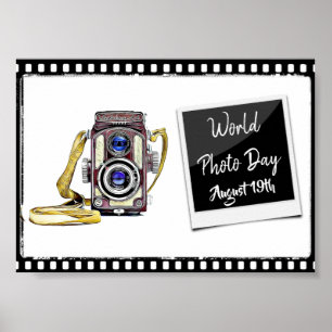 Poster Journée Mondiale de la Photo 19 Août Petite affich