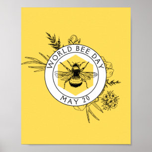 Poster Journée mondiale de l'abeille
