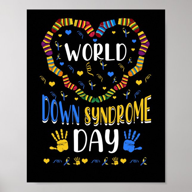 Poster Journée mondiale de sensibilisation au syndrome d' (Devant)