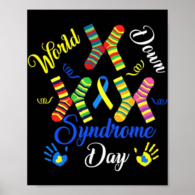 Poster Journée mondiale de sensibilisation au syndrome d' (Devant)