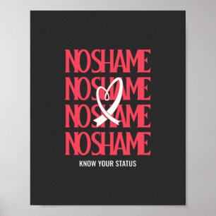 Poster Journée mondiale du sida Connaissez votre statut