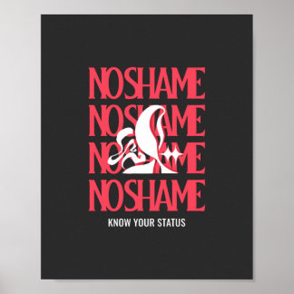 Poster Journée mondiale du sida Connaissez votre statut