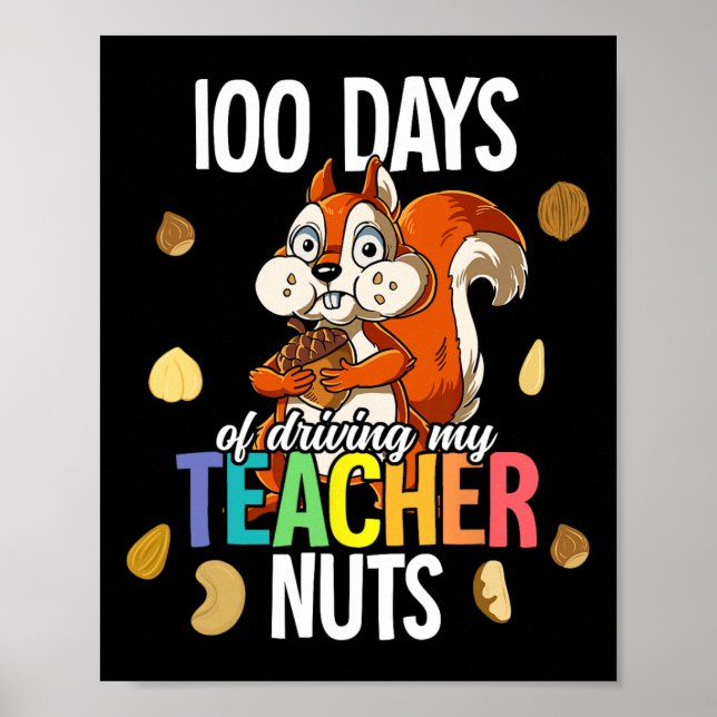 Poster Jours De Conduite Mon Enseignant Nuts (Devant)