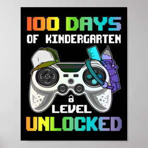 Poster Jours De Jardin D'Enfants Niveau Déverrouillé Game