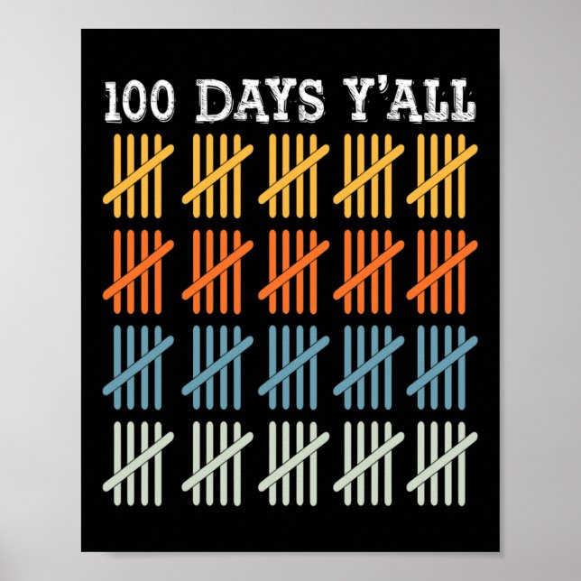 Poster Jours De L'École Tee Kids 100e Jour De L'École (Devant)