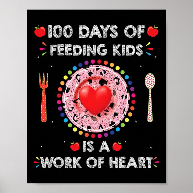 Poster Jours D'École Déjeuner Dame Pour Déjeuner Lady Caf (Devant)