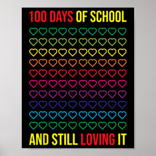 Poster Jours D'École Et Toujours Aimer Il 100 Jours De Sc