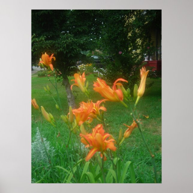 Poster Jours, Orange (Devant)