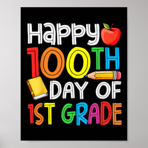 Poster Jours Smarter Première Année 100e Jour de l'école