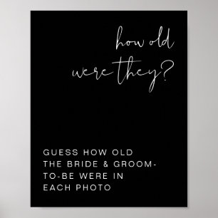 Poster JOVI Panneau Moderne Noir Edgy Quel âge avaient-il