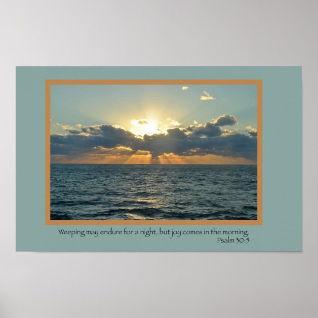 Poster Joy (Psaume 30:5) (Devant)