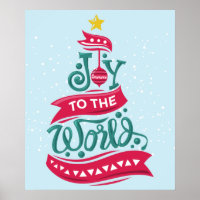 Joy to the World Christmas Citation Typographie