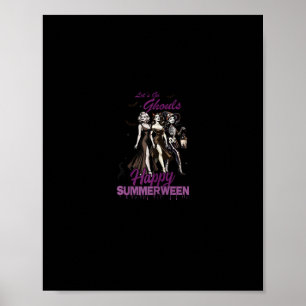 Poster Joyeuse équipe de filles de Ghoul Summerween