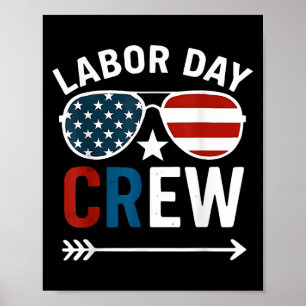 Poster Joyeuse Fête du Travail Patriot Joyeux Fête du Tra